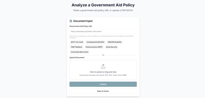 GovAid AI – screenshot 1
