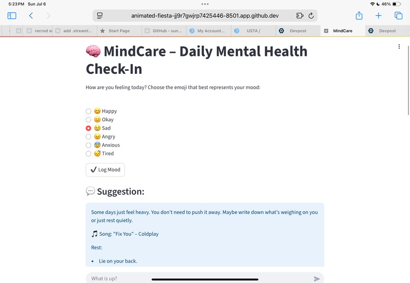 MindCare – screenshot 2
