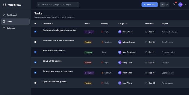 ProjectFlow – screenshot 3