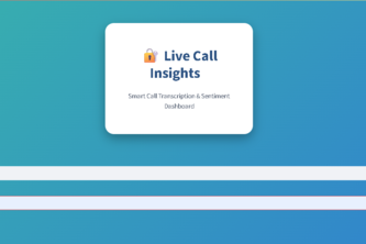 Ai Driven Live Call Insights Devpost