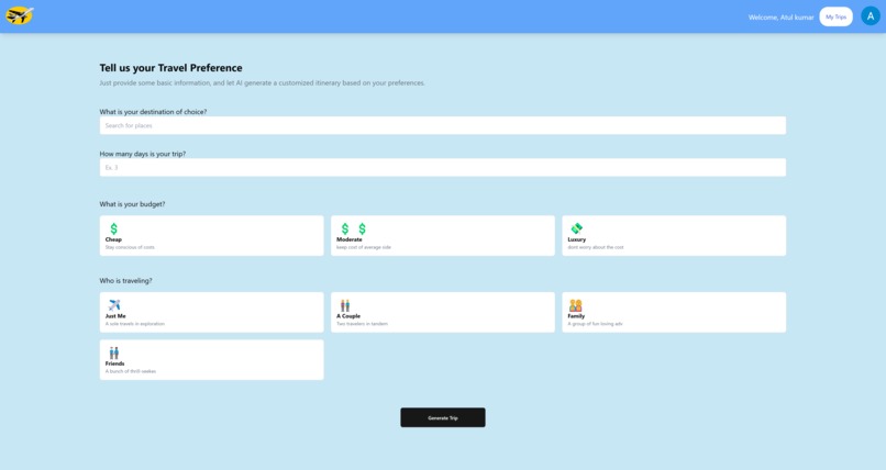 AiTripPlanner – screenshot 3