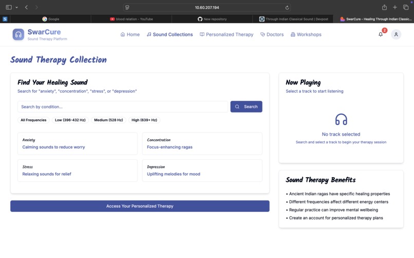 SwarCure - Healing Through Indian Classical Sound – screenshot 2