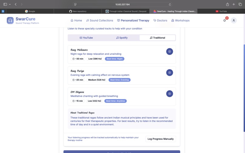 SwarCure - Healing Through Indian Classical Sound – screenshot 11