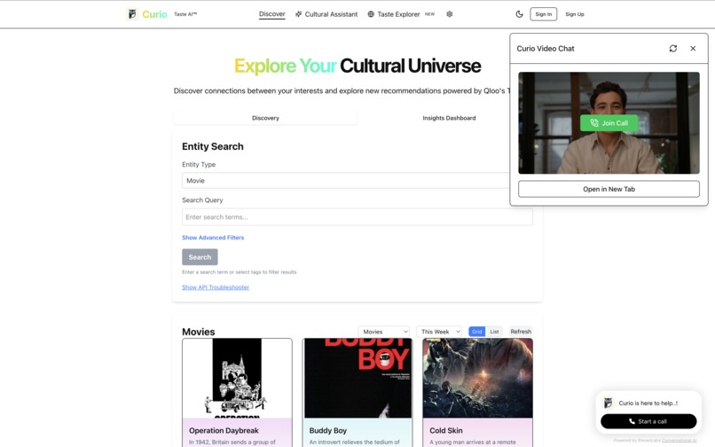 Curio - Multi-Modal Cultural Intelligence Assistant – screenshot 2