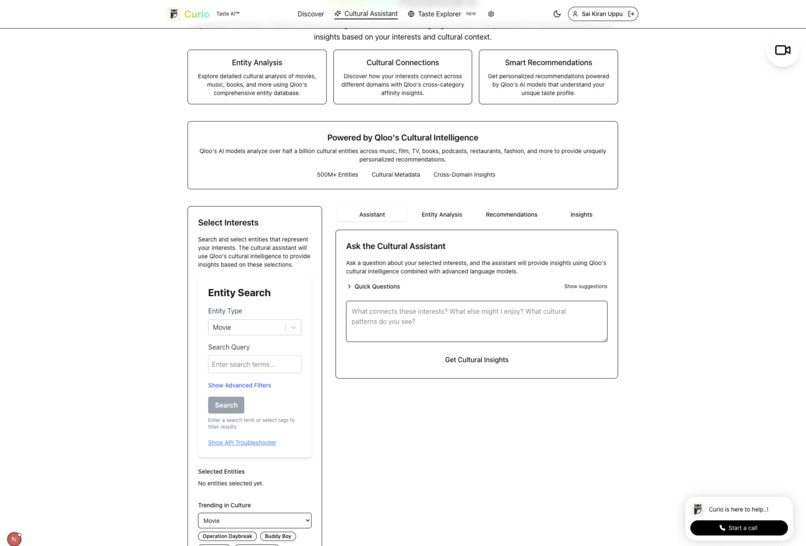 Curio - Multi-Modal Cultural Intelligence Assistant – screenshot 3