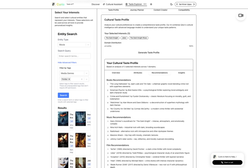 Curio - Multi-Modal Cultural Intelligence Assistant – screenshot 4