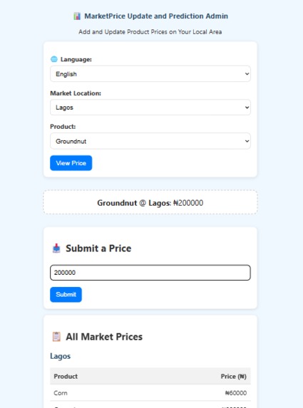 AI-Powered Real-Time Market Price Update and Prediction – screenshot 2