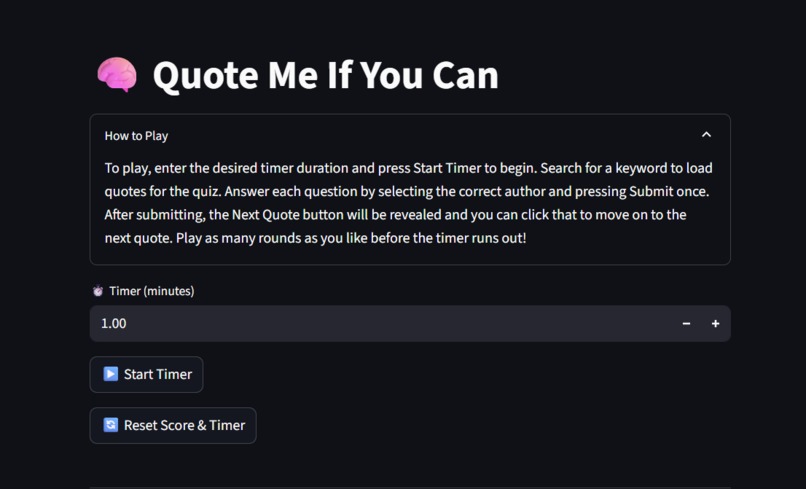 Quote Me If You Can – screenshot 1