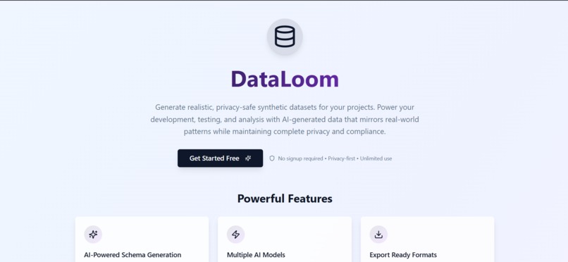DataLoom – screenshot 1