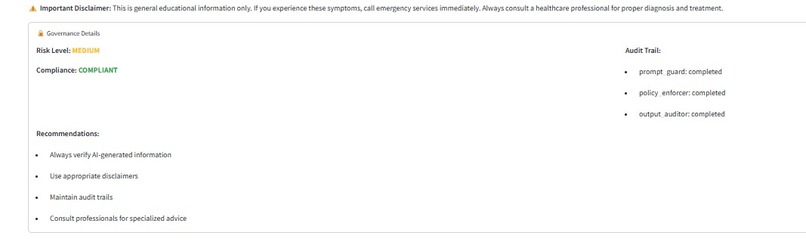 GenAI Multi-Agent Governance System – screenshot 6