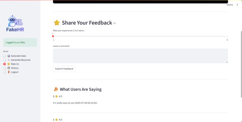 FakeHR  – screenshot 4