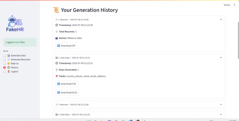 FakeHR  – screenshot 5