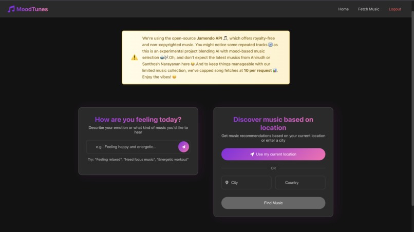 MoodTunes – screenshot 1