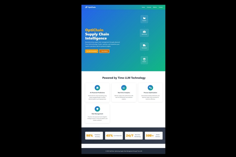 OptiChain TimeLLM – screenshot 2