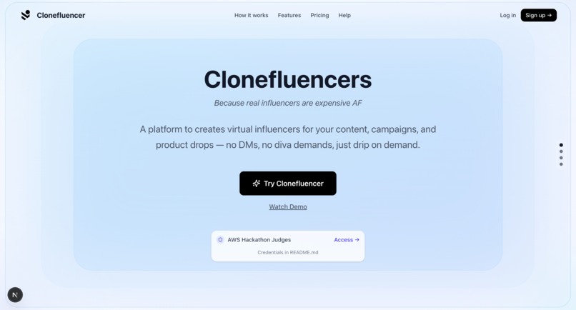 Clonefluencer – screenshot 1