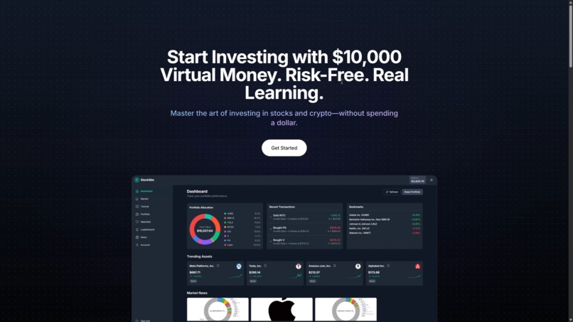 StockSim – screenshot 1