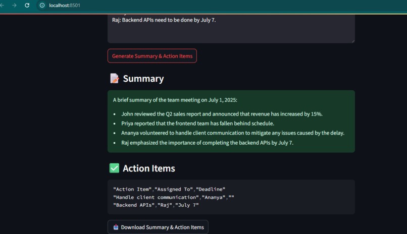 AI meeting Assistant – screenshot 2