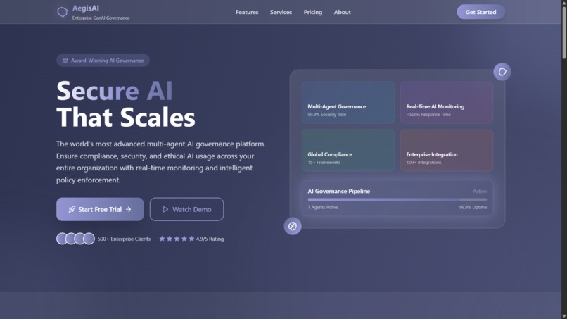 AegisAI - Enterprise GenAI Governance System – screenshot 2