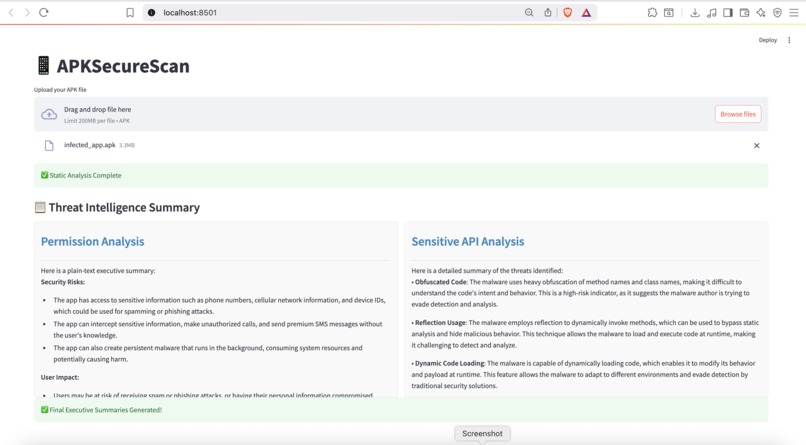 AI-powered APK Scanner  – screenshot 2
