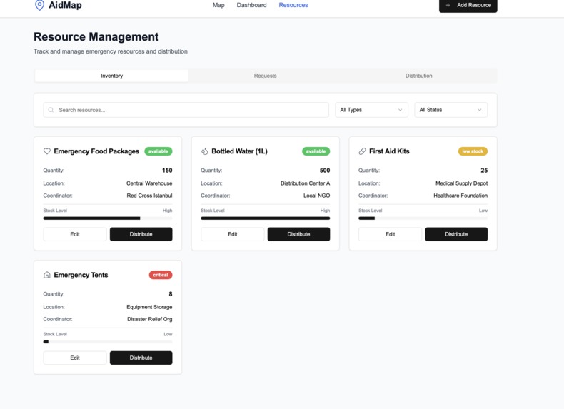 AidMap – Emergency Aid & Resource Mapping Platform – screenshot 5