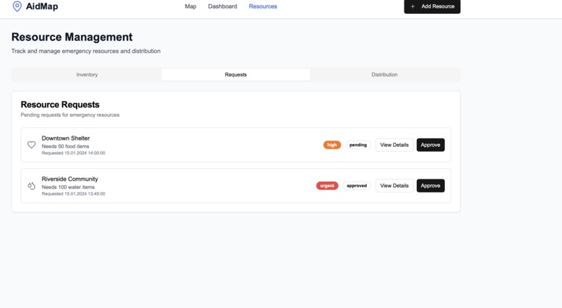 AidMap – Emergency Aid & Resource Mapping Platform – screenshot 6