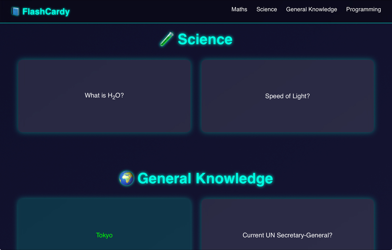 FlashCardy — Retro Learning Revival – screenshot 2