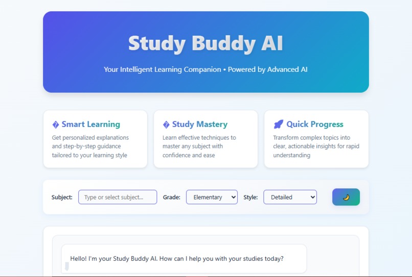 Study Buddy AI - Smart Academic Companion – screenshot 1