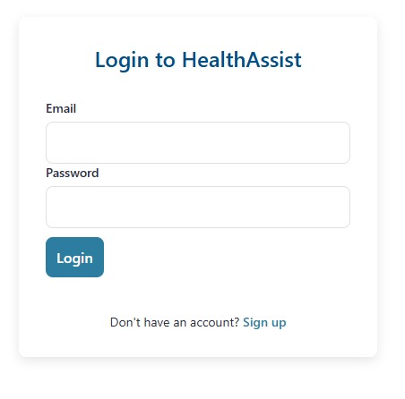 HealthAssist – screenshot 2