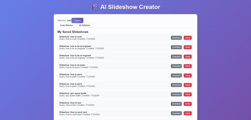 AI slide show creator – screenshot 1