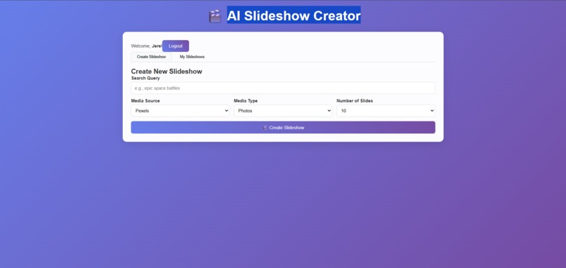 AI slide show creator – screenshot 2