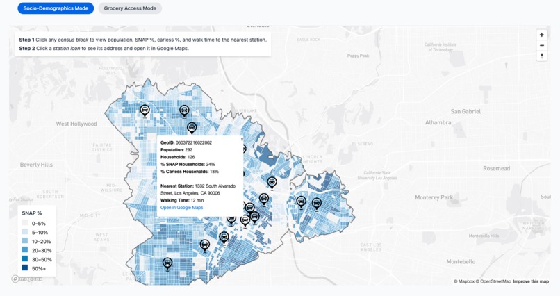 Dynamic Grocery Access Trip Planning Tool – screenshot 1