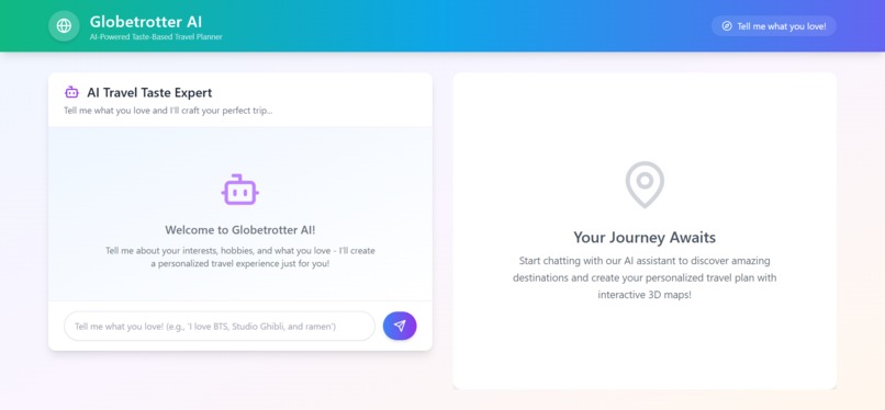 GlobeTrotter.ai 2.o – screenshot 1