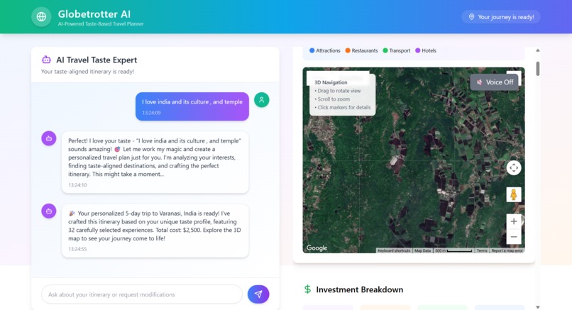 GlobeTrotter.ai 2.o – screenshot 3
