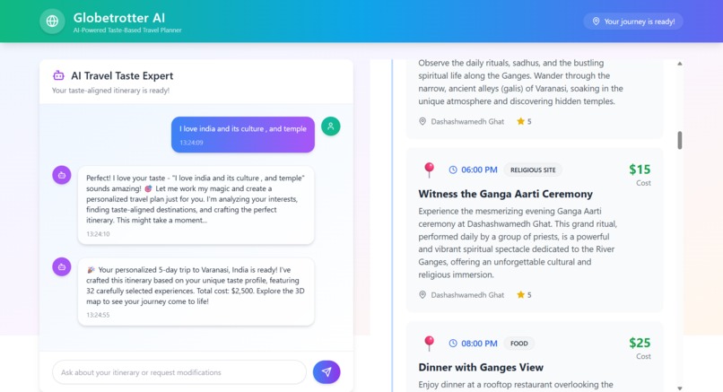 GlobeTrotter.ai 2.o – screenshot 4