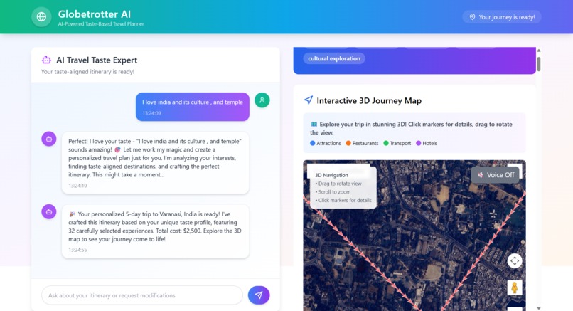 GlobeTrotter.ai 2.o – screenshot 5