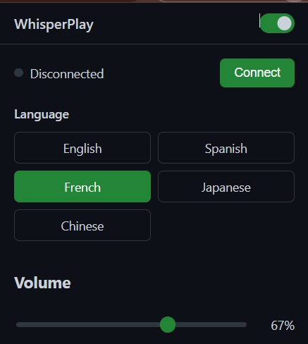 WhisperPlay – screenshot 2
