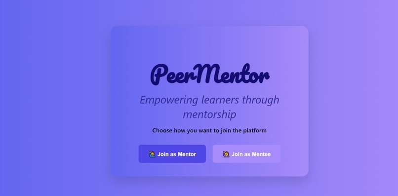 PeerMentor – screenshot 1