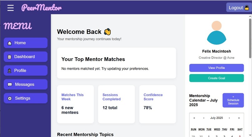 PeerMentor – screenshot 5