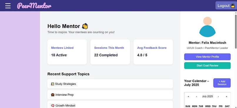 PeerMentor – screenshot 6