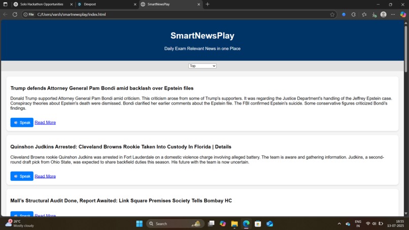 SmartNewsPlay – screenshot 1