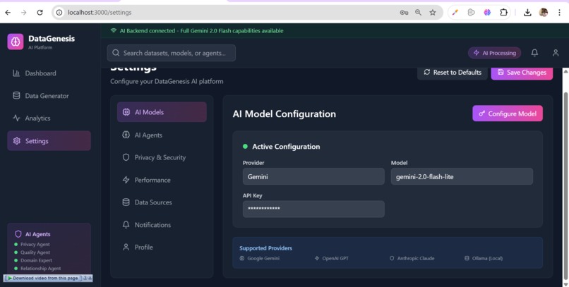DataGenesis – screenshot 2