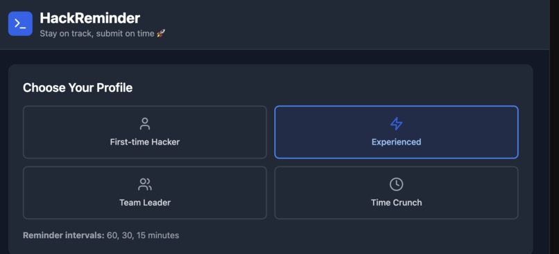 HackReminder – screenshot 1