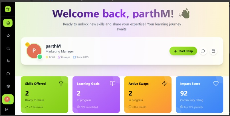 SkillSwap – screenshot 1