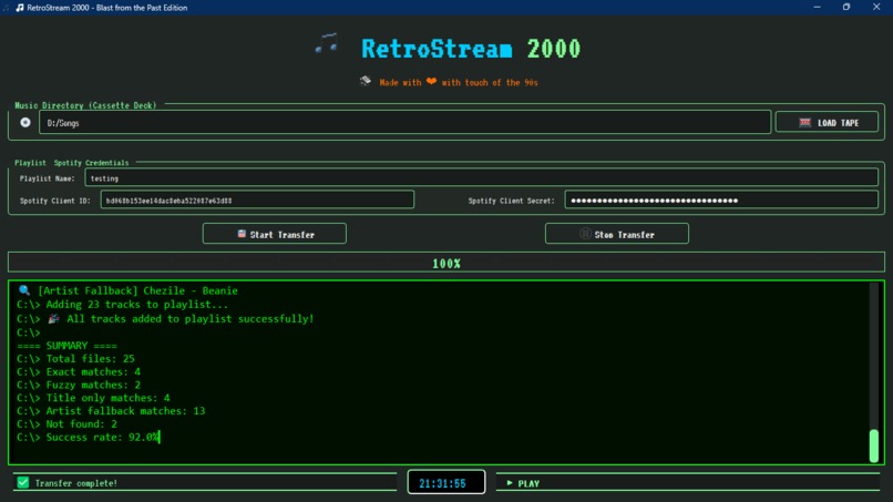 RetroStream2000 – screenshot 2