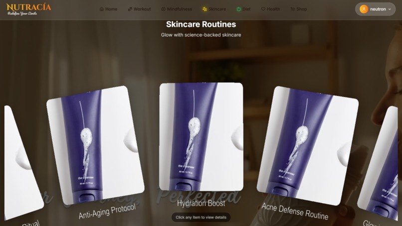 NUTRACIA – screenshot 5