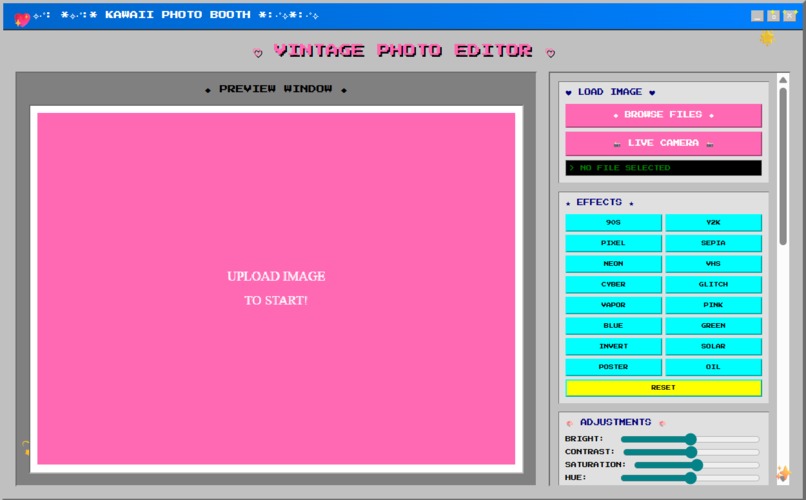 Vintage Photobooth/PhotoEditor – screenshot 2