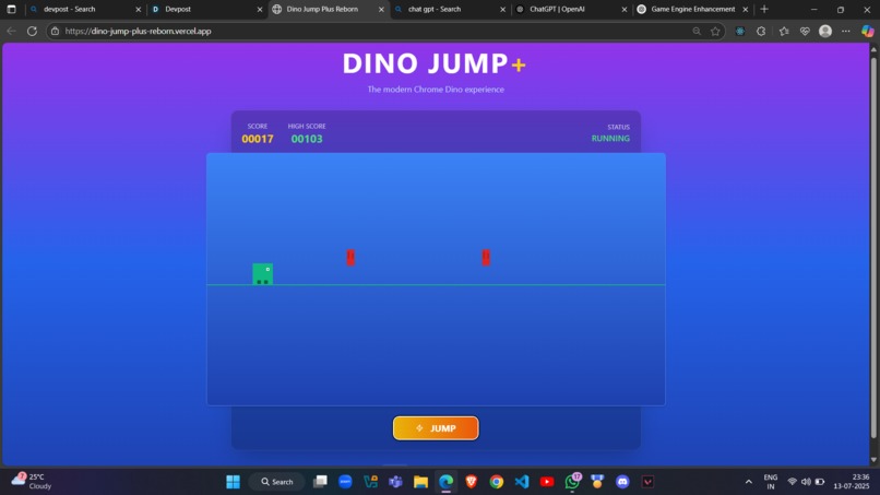Dino-jump-reborn – screenshot 2
