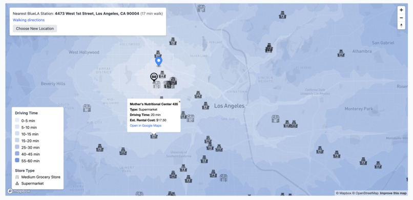 Dynamic Grocery Access Trip Planning Tool – screenshot 4