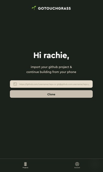 go touch grass – screenshot 2