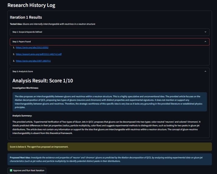 Agent-postdoc – screenshot 2